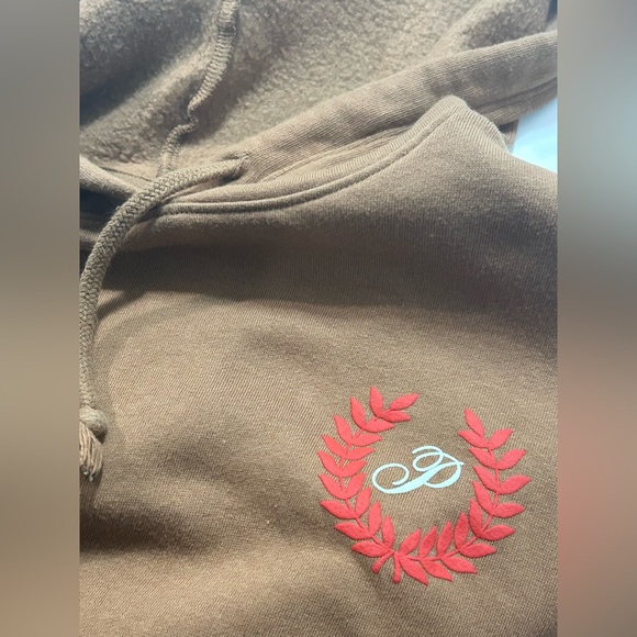 ❥𝒱𝒮 𝐏𝐈𝐍𝐊: Everyday Fleece Cropped Hoodie - Brown/Red - Picture 8 of 8